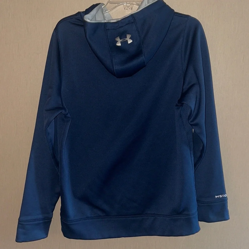 Under Armour Hoodie Youth Small Navy Blue - Picture 4 of 6